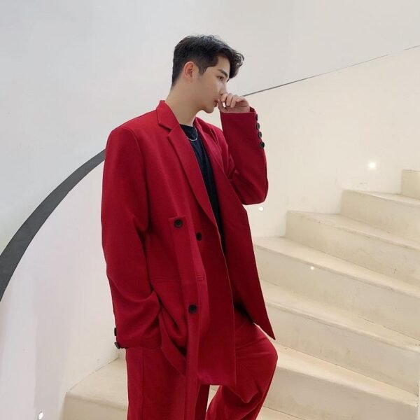 A246-3914-P135 Net Red Temperament Catwalk Streamer Long Suit