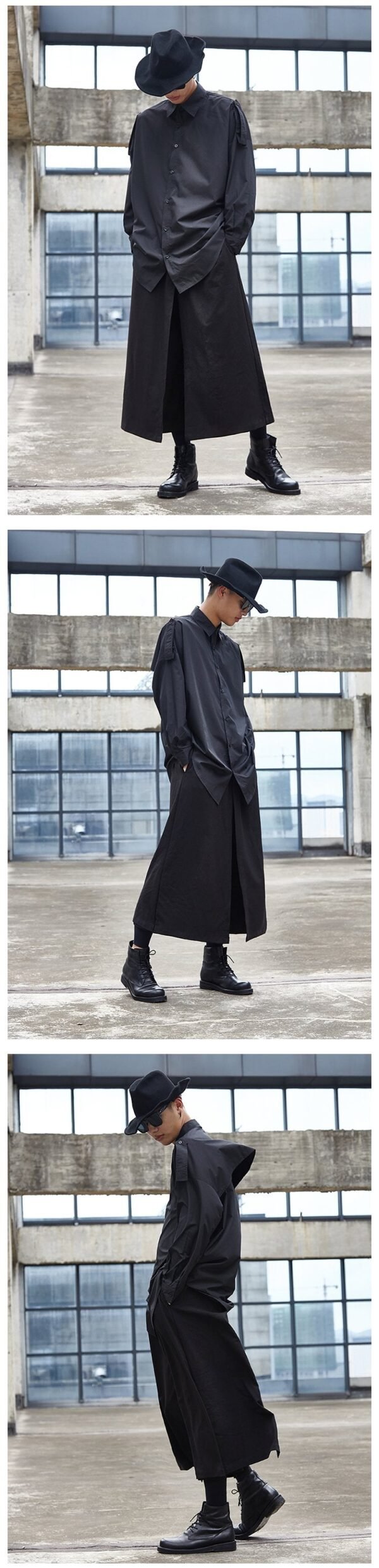 Yohji Yamamoto Style Dark Yohji Series Men's and Women's Wide Leg Pants Skirt Pants