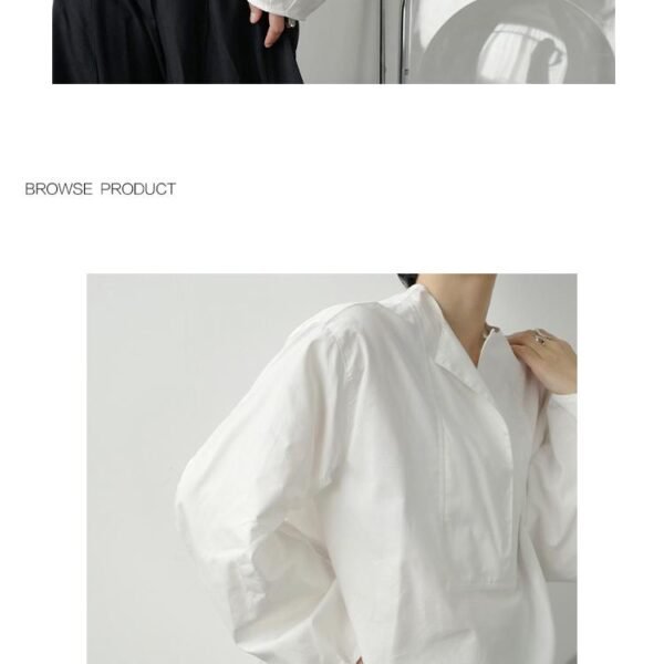 P55 Lazy Pullover Long Sleeve Temperament Shirt