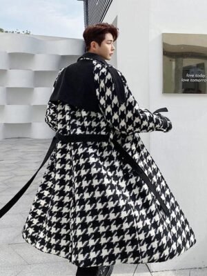 P165 Plus Cotton Thick Mid-length Windproof Coat Jacket