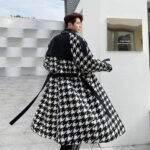 P165 Plus Cotton Thick Mid-length Windproof Coat Jacket