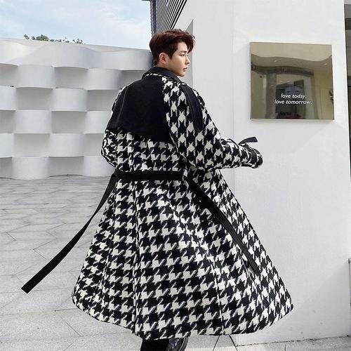 P165 Plus Cotton Thick Mid-length Windproof Coat Jacket