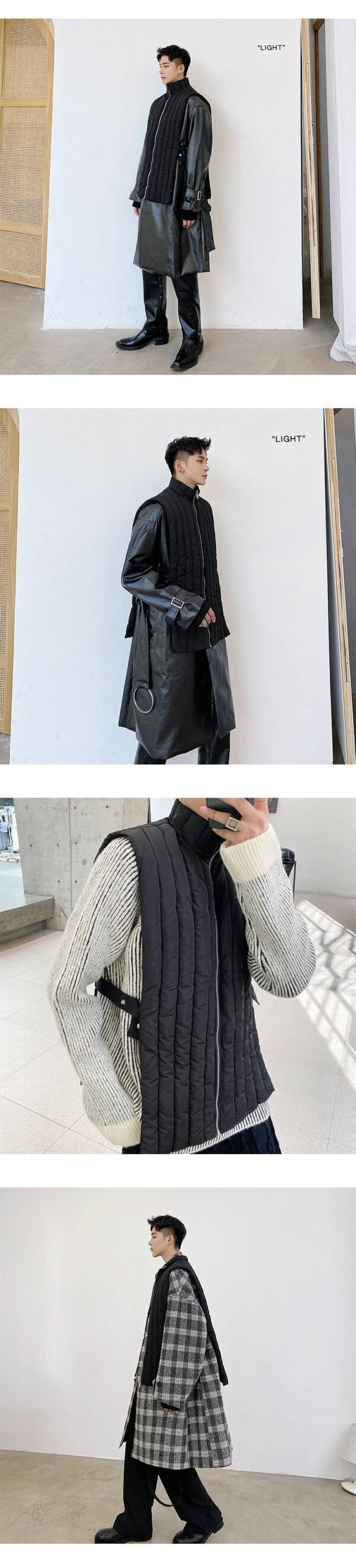 P105 Korean Style Personality All-match Fashionable Cotton Coat