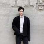 KK1585/P165 Detachable Colorblock Collar Short Jacket Suit