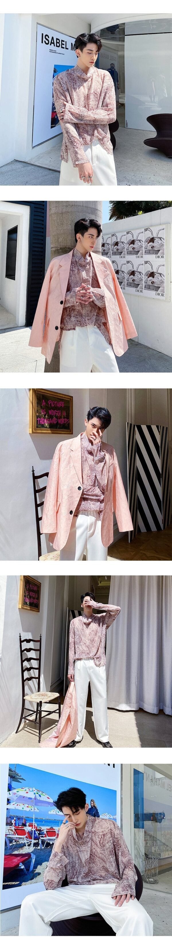 Men's Loose Lazy Broken T-shirt Bottoming Shirt