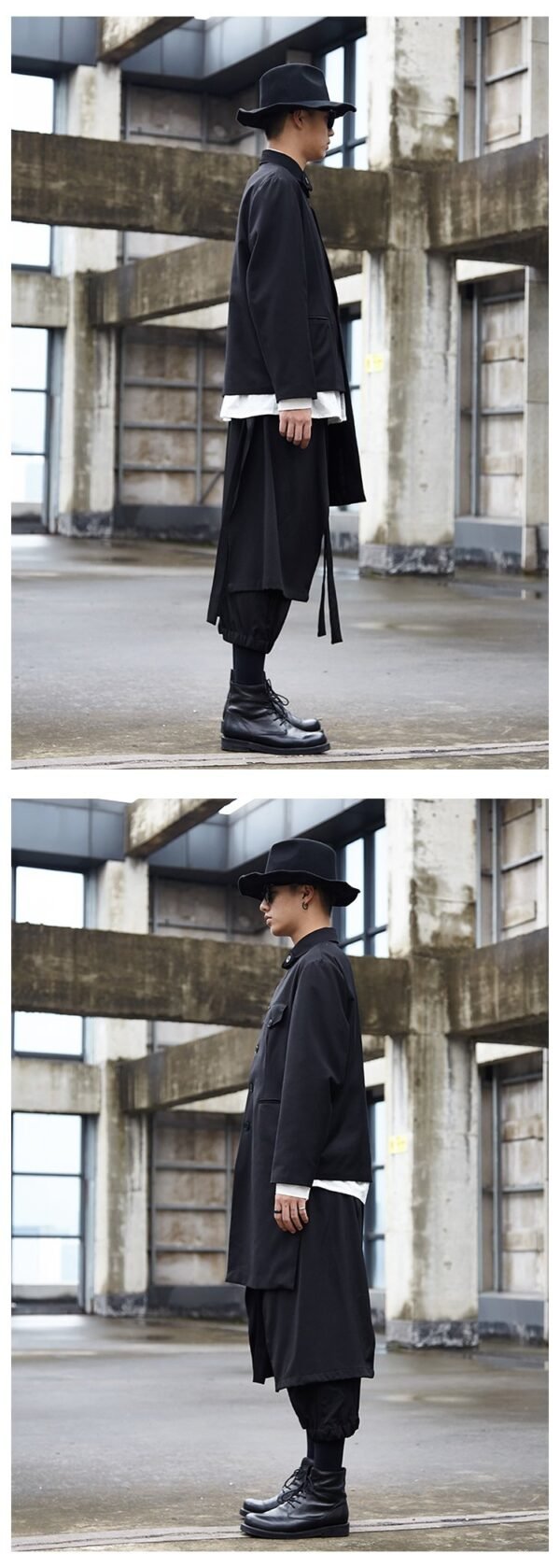 Yamamoto Yaosi Style Men's Cropped Casual Pants