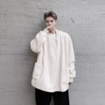 Kk1554 / P180 Fake Two Piece Fur Jacket