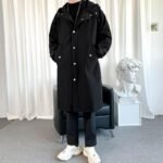 Dark Mid-length German Trench Coat