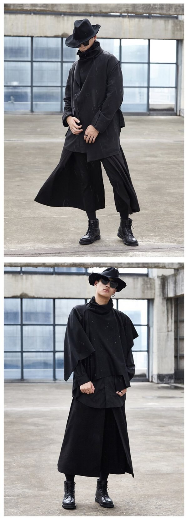 Yohji Yamamoto Style Dark Yohji Series Men's and Women's Wide Leg Pants Skirt Pants