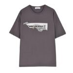 CT105-P65 Pin Printed Casual Loose T-shirt