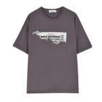 CT105-P65 Pin Printed Casual Loose T-shirt