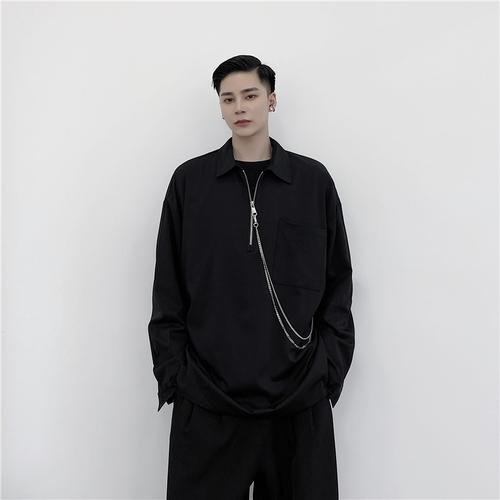 S87 Fall New Design Sense with Pendant-feeling Loose-fitting Casual Literary Shirt