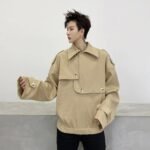 KK1598/P135 Layered Design Pullover Jacket