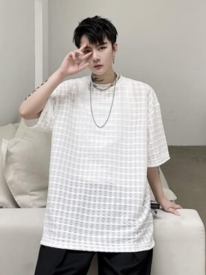 KK1630/P70 Geometric Shape Fabric Breathable T-shirt