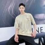 Summer Thin Shiny Colorful Falling Loose T-shirt