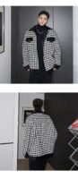 7620-P165 Winter Woolen Plaid with Thick Coat on Both Sides