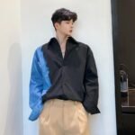 Men's Loose Slim Long-sleeved Denim Shirt Jacket