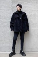 KK1576 Winter Pure Thicken Jacket Men's Loose Cotton Jacket