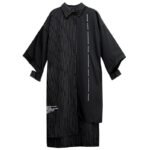 CS03 Korean Striped Stitching Shirt