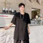 KK1665/P65 Hollow Round Neck Loose Short Sleeve T-shirt