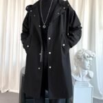 Dark Mid-length German Trench Coat