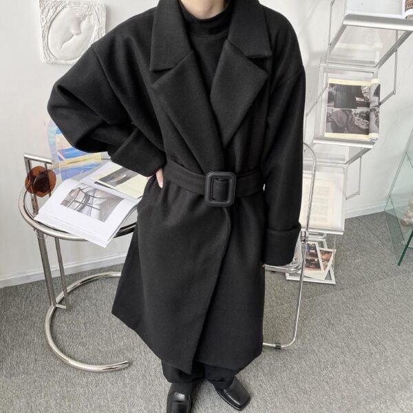 P120 Autumn and Winter Loose Decoration Woolen Coat