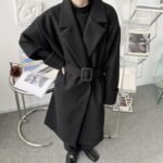 P120 Autumn and Winter Loose Decoration Woolen Coat
