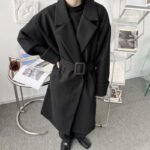 P120 Autumn and Winter Loose Decoration Woolen Coat