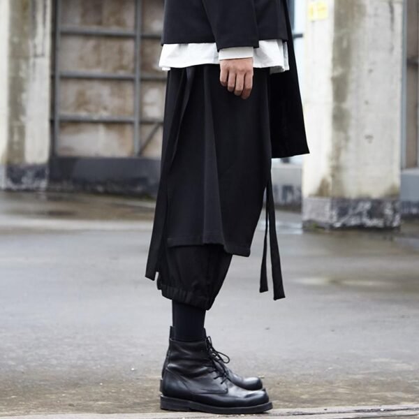 Yamamoto Yaosi Style Men's Cropped Casual Pants