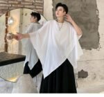Summer Dark Asymmetric Short Sleeve T-shirt