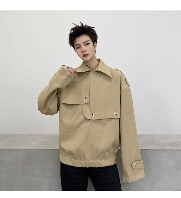 KK1598/P135 Layered Design Pullover Jacket