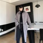 K18-P195 Personalized Design Multi-layer Foldable Cap Long Coat