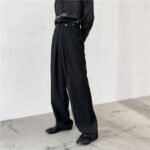 Korean Version of The Simple Buckle Decoration Suit Sweeping Men
