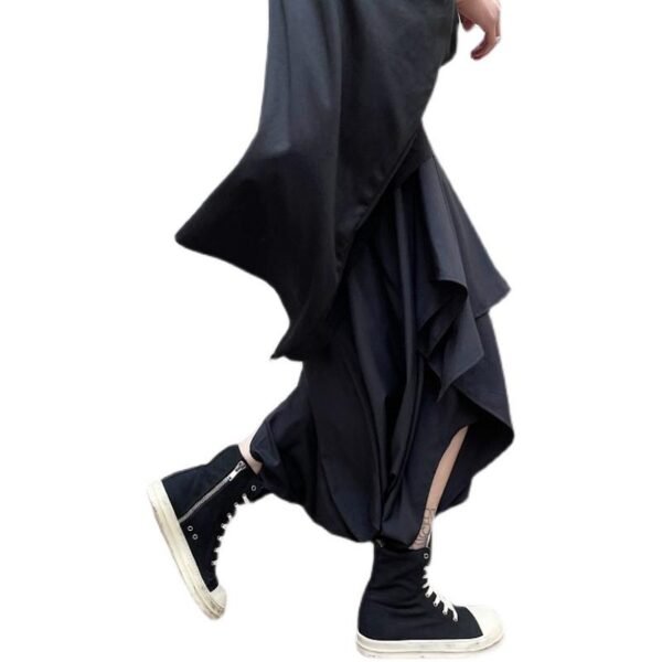 3861-P75 Yamamoto Style Diablo Personality Irregular Loose Pants