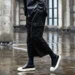 Wide Leg Dark Hong Kong Style Yamamoto Style Four Season Loose Straight Tube Men's Casual Pants