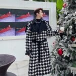 P165 Plus Cotton Thick Mid-length Windproof Coat Jacket