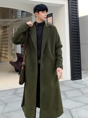 D271 Korean Style Long Casual Coat