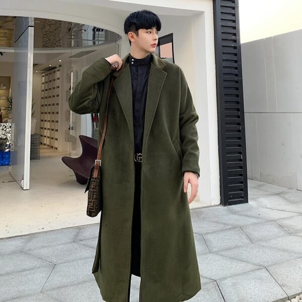 D271 Korean Style Long Casual Coat