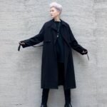 P125 Autumn and Winter Mid-length Men's Windbreaker Loose Lapel Jacket