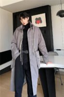 K18-P195 Personalized Design Multi-layer Foldable Cap Long Coat