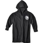 Korean Fashion Men's Windbreaker Jacket Zip Up Jacket Long Skull Jacket