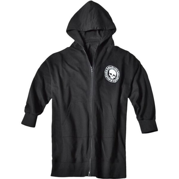 Korean Fashion Men's Windbreaker Jacket Zip Up Jacket Long Skull Jacket