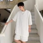 KK1706/P75 Round Neck Loose Men's Short Sleeve T-shirt