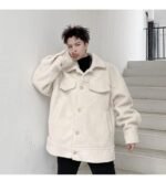 KK1576 Winter Pure Thicken Jacket Men's Loose Cotton Jacket