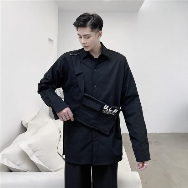 P85 Dark Three-dimensional Pocket Shirt Jacket