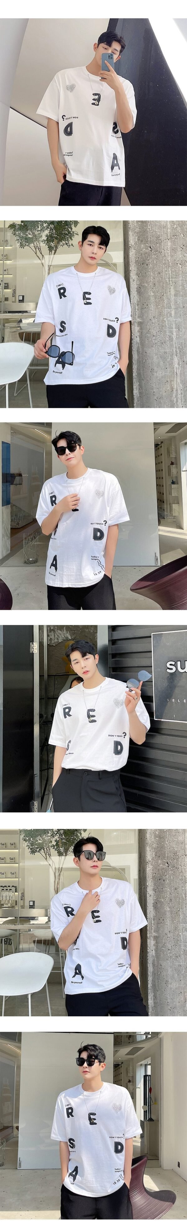Ct106-p65 Summer Short Sleeve T-Shirt hip hop casual top T-shirt