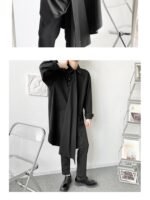 C2956 P70 Asymmetric Japanese Loose Unisex Punk Shirt