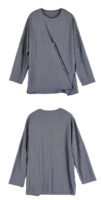 Original Design New Dark Series Yamamoto Yaosi Style Zipper Long Sleeve T-shirt