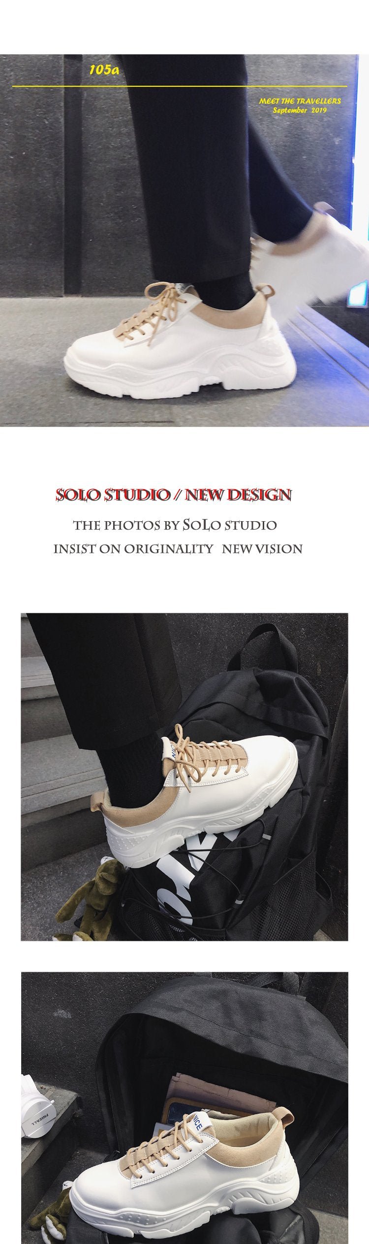 105A-YH-186 Korean Trend Running Shoes