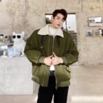 P135 Winter Lamb Wool Warm Cotton Jacket